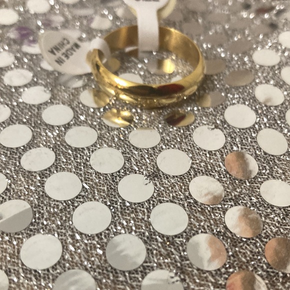 14KT GOLD plated Wedding Engagement ring sz 13 men - Picture 3 of 5